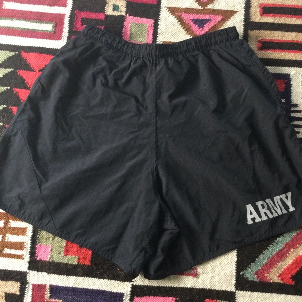 ARMY Women's Black Athletic Shorts